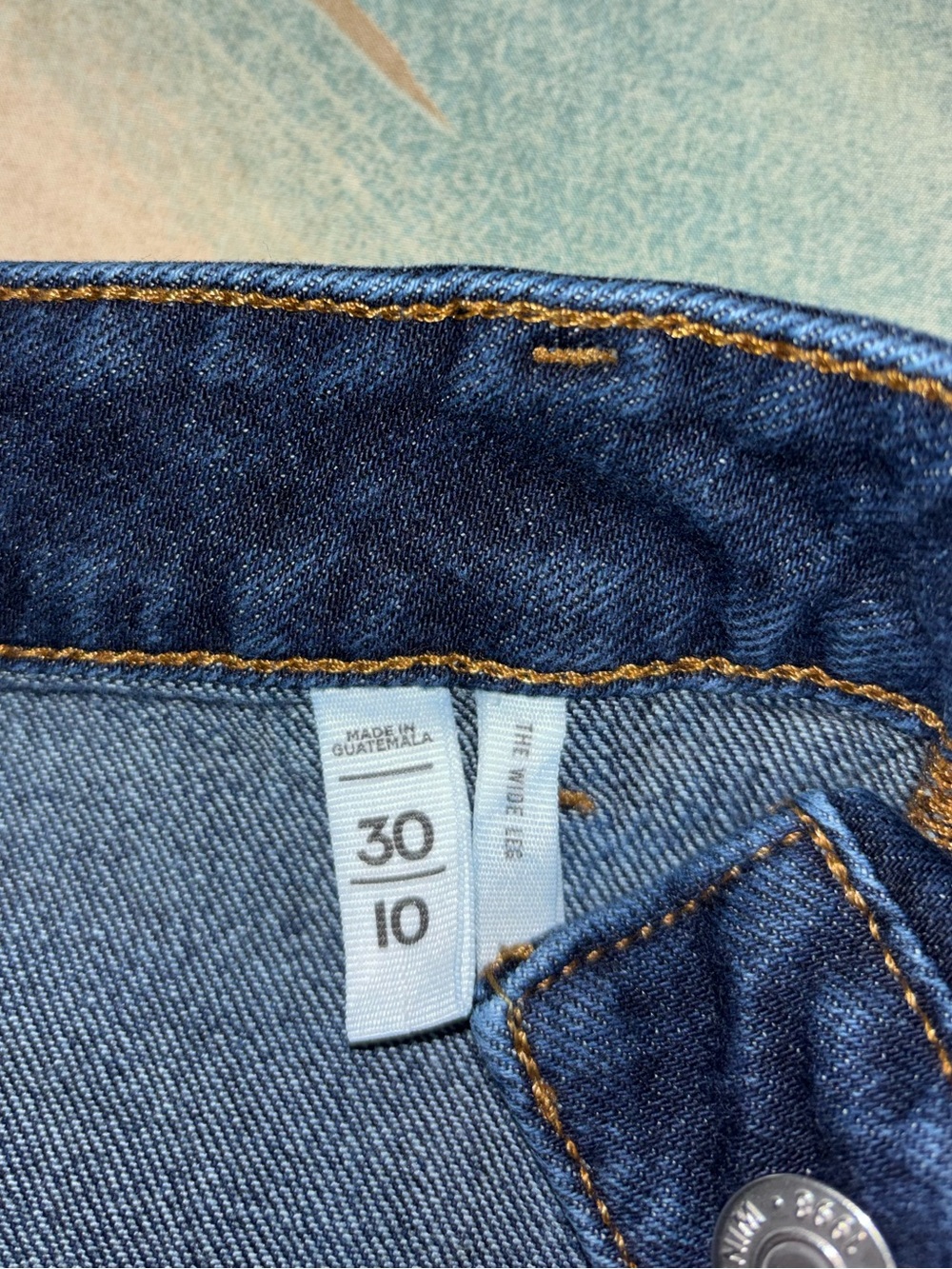 LOFT Palmer the Wide Leg blue Jeans size 10 / 30 - Picture 3 of 8